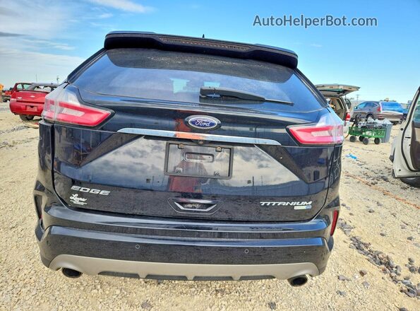 2FMPK4K92KBB21606 2019 FORD EDGE Black Widok z tyłu