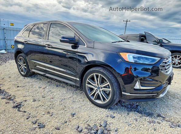 2FMPK4K92KBB21606 2019 FORD EDGE Black Przód prawy