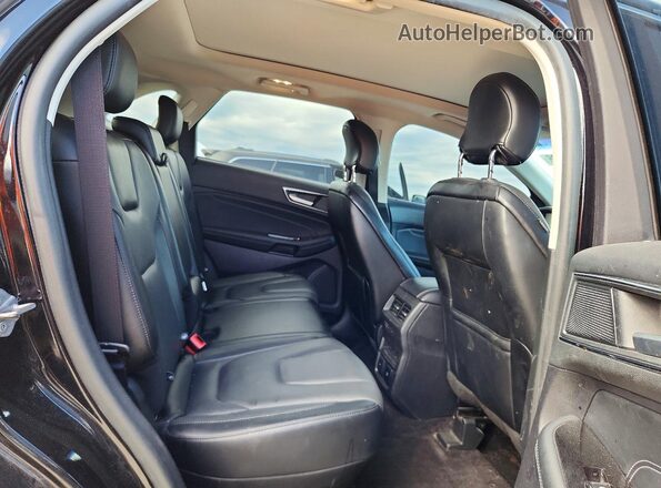 2FMPK4K92KBB21606 2019 FORD EDGE Black Widok wnętrza z tyłu