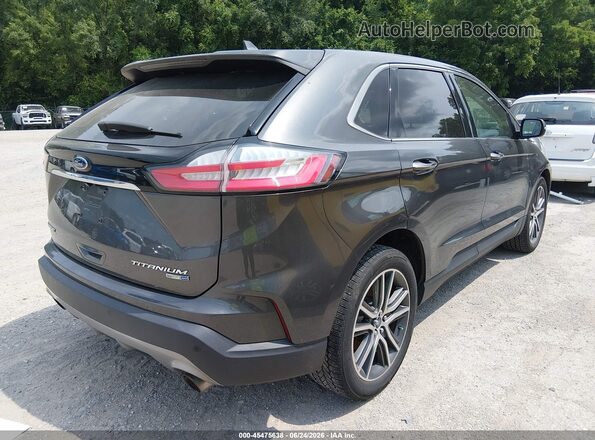 2FMPK4K92KBB52788 2019 FORD EDGE Gray Trasero derecho