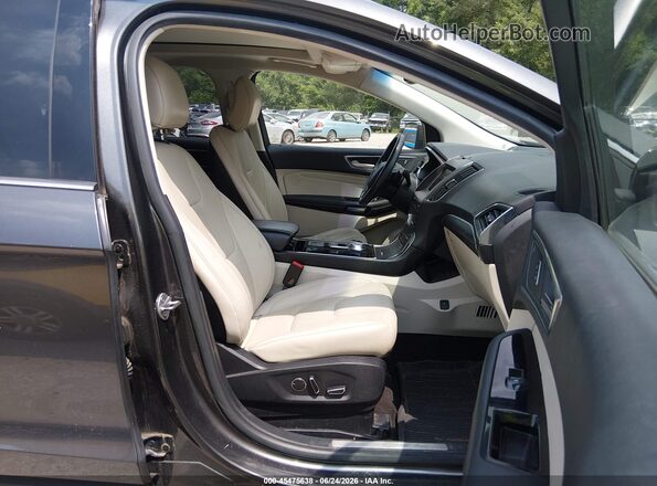 2FMPK4K92KBB52788 2019 FORD EDGE Gray Vista interior delantera