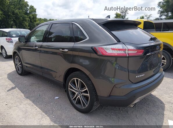2FMPK4K92KBB52788 2019 FORD EDGE Gray Trasero izquierdo