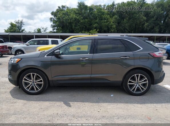 2FMPK4K92KBB52788 2019 FORD EDGE Gray Vista interior de 360 grados