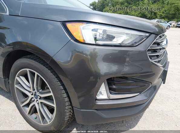 2FMPK4K92KBB52788 2019 FORD EDGE Gray Vista frontal
