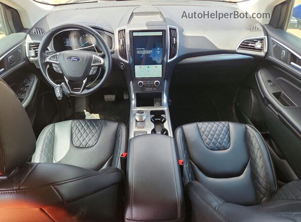 2FMPK4K92PBA36188 2023 FORD EDGE Blue Առջևի վահանակի տեսք