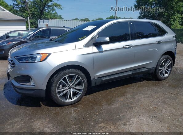 2FMPK4K92RBA12623 2024 FORD EDGE Silver Առջևի ձախ երեք քառորդ տեսարան