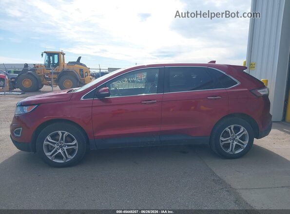 2FMPK4K93GBB19791 2016 FORD EDGE Red Widok wnętrza 360 stopni