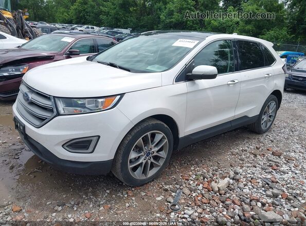 2FMPK4K93GBC20135 2016 FORD EDGE Белый Передняя левая четверть