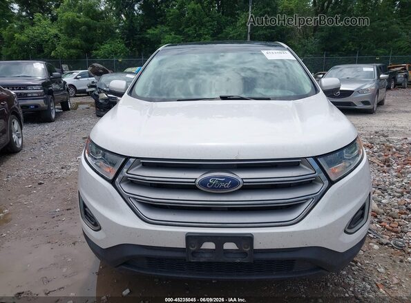 2FMPK4K93GBC20135 2016 FORD EDGE Белый Вид щитка приборов