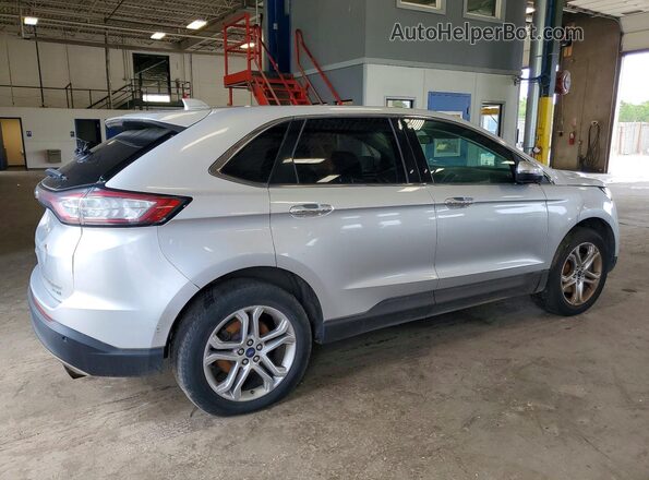 2FMPK4K93HBB90751 2017 FORD EDGE Silver Trasero derecho