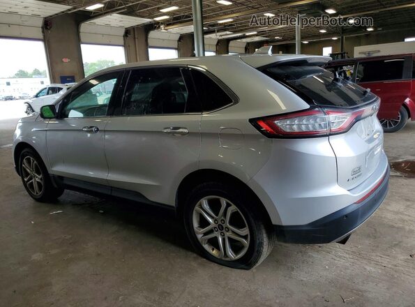 2FMPK4K93HBB90751 2017 FORD EDGE Silver Trasero izquierdo