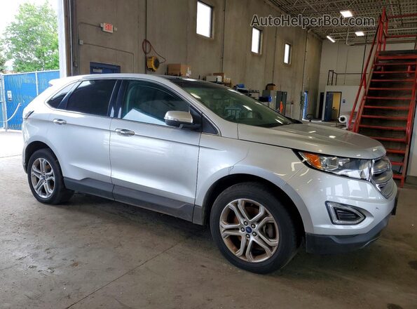 2FMPK4K93HBB90751 2017 FORD EDGE Silver Delantero derecho