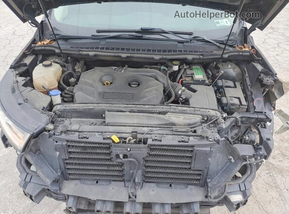 2FMPK4K93JBB06871 2018 FORD EDGE Black Vista del compartimento del motor