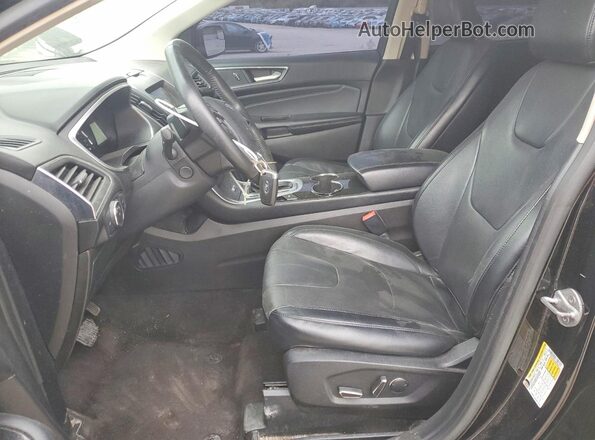 2FMPK4K93JBB06871 2018 FORD EDGE Black Vista interior delantera