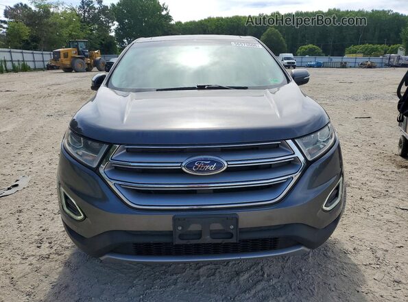 2FMPK4K93JBC28291 2018 FORD EDGE Gray Вид спереду