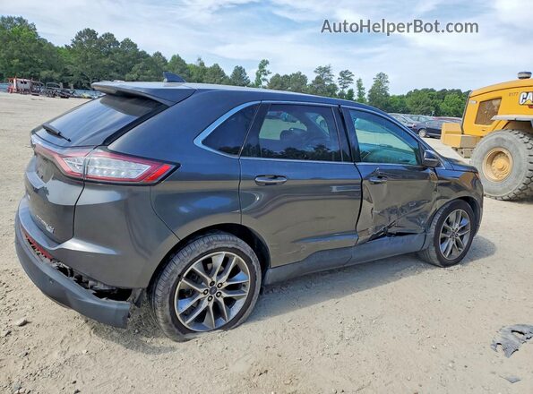 2FMPK4K93JBC28291 2018 FORD EDGE Gray Задня права чверть