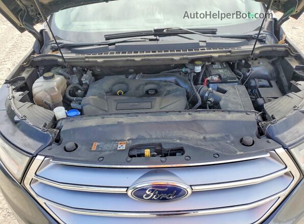 2FMPK4K93JBC28291 2018 FORD EDGE Gray Вид підкапотного простору