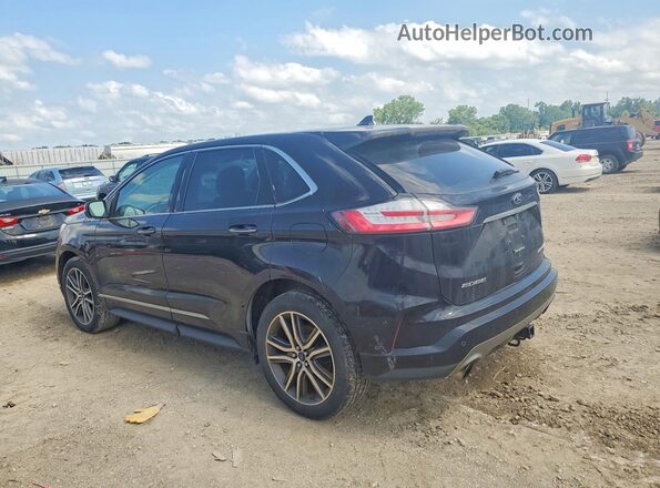 2FMPK4K93KBB36762 2019 FORD EDGE Black Հետևի ձախ