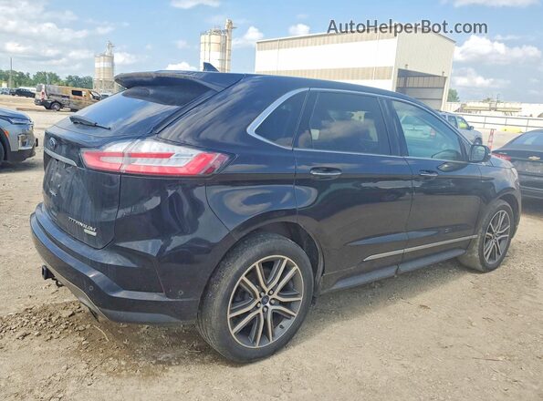 2FMPK4K93KBB36762 2019 FORD EDGE Black Հետևի աջ