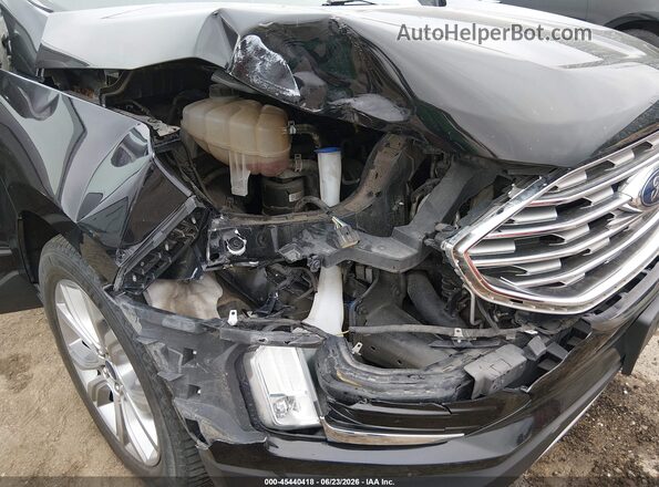 2FMPK4K93KBB56753 2019 FORD EDGE Черный Вид спереди