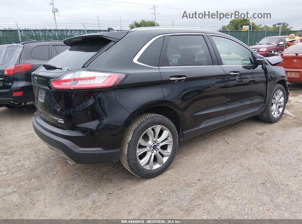 2FMPK4K93KBB56753 2019 FORD EDGE Черный Задняя правая четверть
