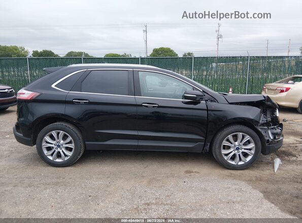 2FMPK4K93KBB56753 2019 FORD EDGE Черный Панорамный вид салона 360°