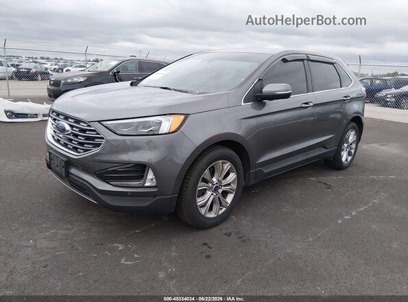 2FMPK4K93NBB04320 2022 FORD EDGE Gray Առջևի ձախ երեք քառորդ տեսարան