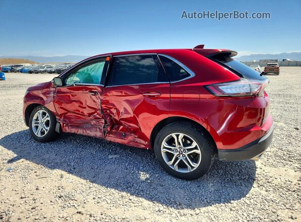 2FMPK4K94HBB60027 2017 FORD EDGE Red Հետևի ձախ