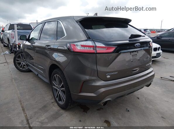 2FMPK4K94KBB93228 2019 FORD EDGE Brown უკანა მარცხენა
