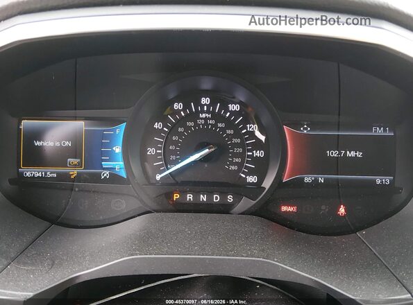 2FMPK4K94KBB93228 2019 FORD EDGE Brown უკანა სავარძლების ხედი