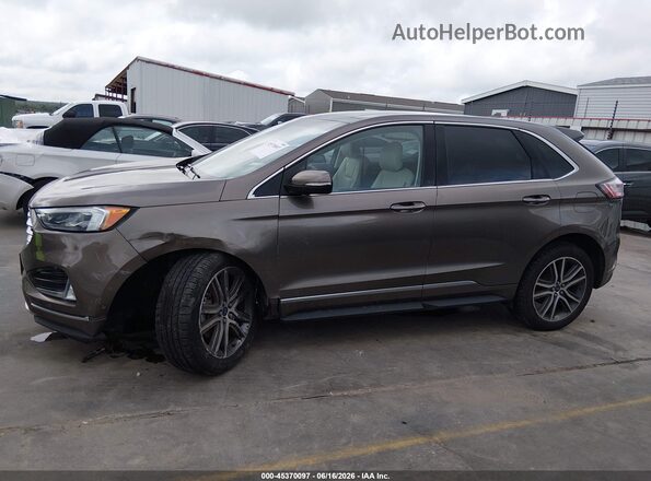 2FMPK4K94KBB93228 2019 FORD EDGE Brown სალონის 360-გრადუსიანი ხედი