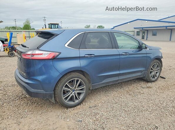 2FMPK4K94KBC43044 2019 FORD EDGE Blue 
