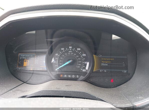 2FMPK4K94LBB51630 2020 FORD EDGE White უკანა სავარძლების ხედი