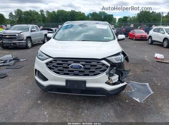 2FMPK4K94LBB51630 2020 FORD EDGE White ხელსაწყოთა პანელის ხედი
