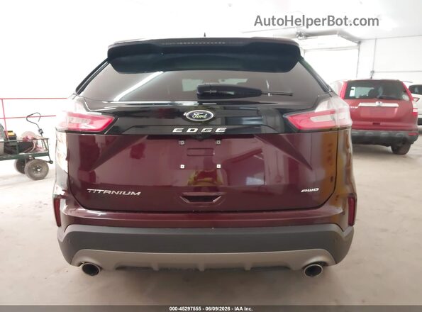 2FMPK4K94MBA48659 2021 FORD EDGE Темно-бордовый 