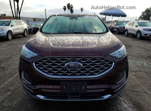 2FMPK4K94NBA04274 2022 FORD EDGE Burgundy Vista frontal