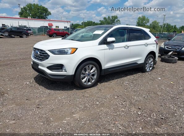 2FMPK4K94NBA96163 2022 FORD EDGE White Front left