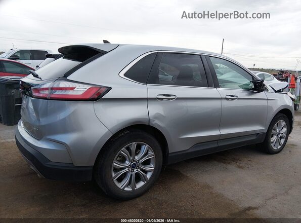 2FMPK4K94NBB03726 2022 FORD EDGE Silver უკანა სალონის ხედი