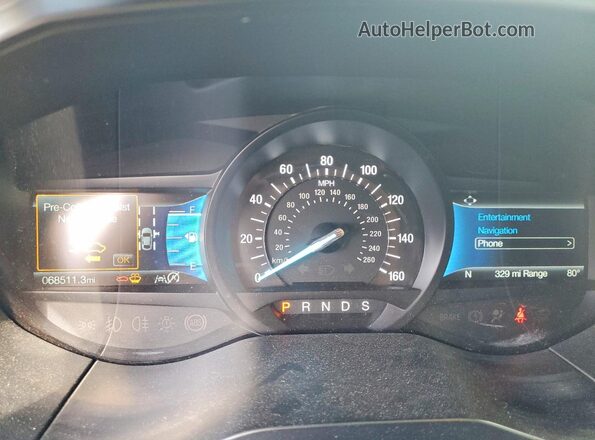 2FMPK4K94NBB04472 2022 FORD EDGE Silver ხელსაწყოთა პანელის ხედი