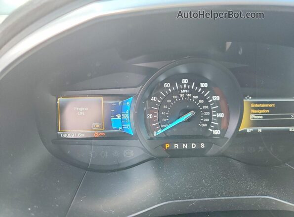 2FMPK4K95HBB91805 2017 FORD EDGE Белый Вид панели приборов