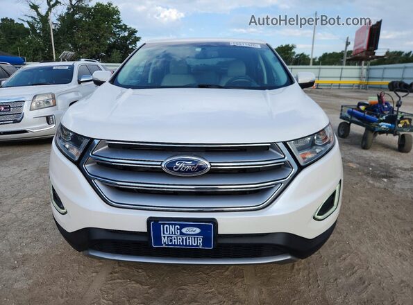2FMPK4K95HBB91805 2017 FORD EDGE Белый Передняя правая четверть