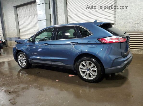 2FMPK4K95KBB31885 2019 FORD EDGE Синий Задняя левая четверть