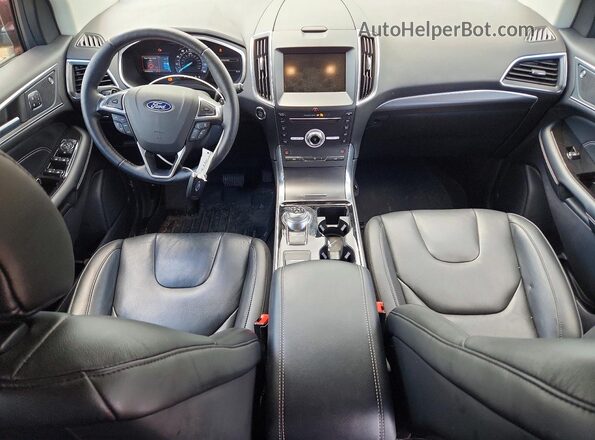 2FMPK4K95KBB74641 2019 FORD EDGE Burgundy Vista del salpicadero