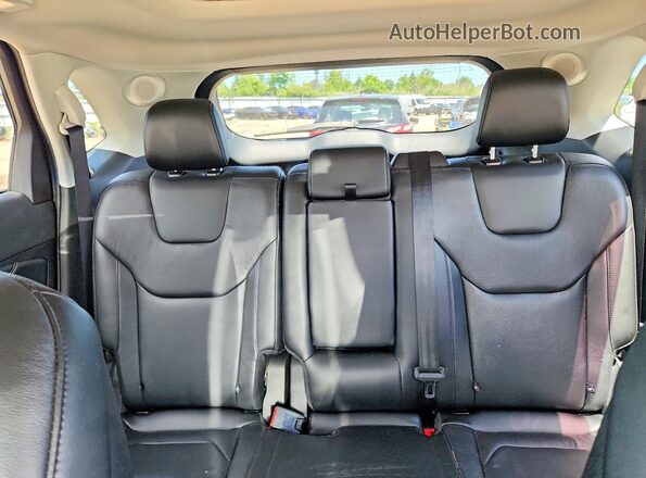 2FMPK4K95KBB74641 2019 FORD EDGE Burgundy Vista de los asientos traseros