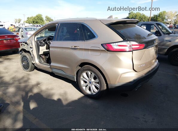 2FMPK4K95LBA76999 2020 FORD EDGE Beige Rear left