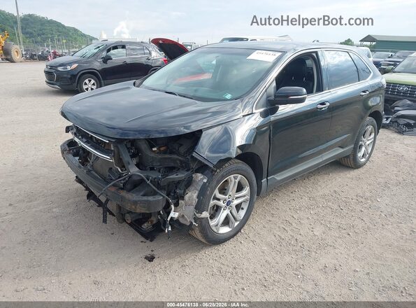 2FMPK4K96HBB29491 2017 FORD EDGE Black Առջևի ձախ երեք քառորդ տեսարան