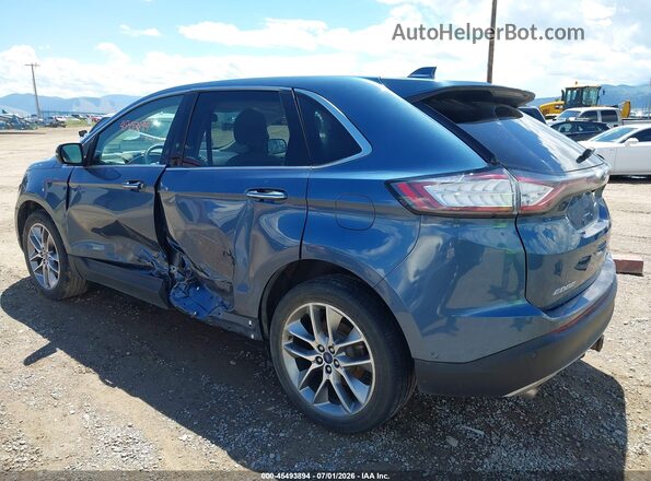 2FMPK4K96JBB13717 2018 FORD EDGE Blue Trasero izquierdo