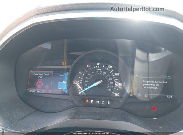 2FMPK4K96JBB13717 2018 FORD EDGE Blue Vista de los asientos traseros