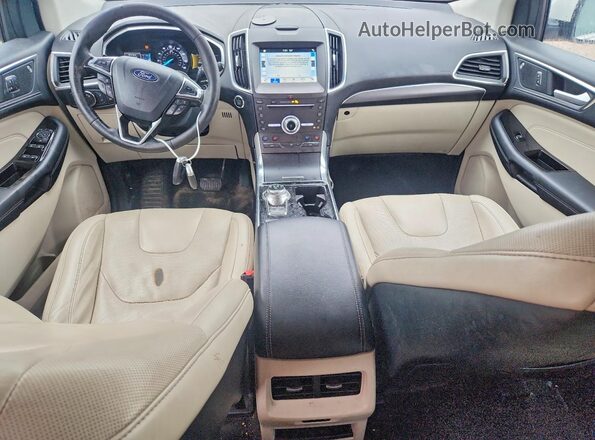 2FMPK4K96KBB30826 2019 FORD EDGE White წინა პანელის ხედი