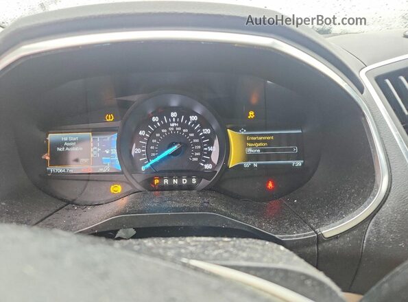 2FMPK4K96KBB30826 2019 FORD EDGE White ხელსაწყოთა პანელის ხედი